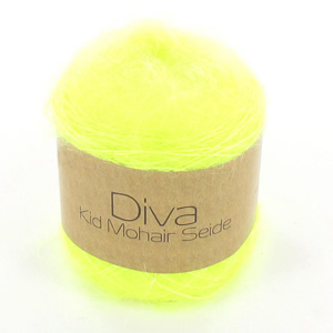 Diva uni neon-gelb