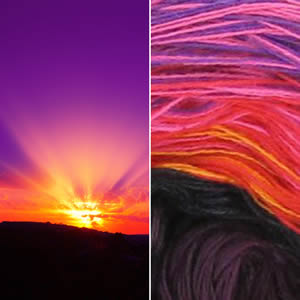 Horizont aufgehende Sonne