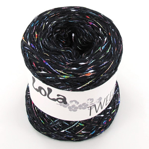 LoLa Tweed uni 44 schwarz