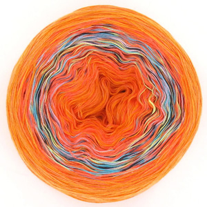 Macarons Orange Konfetti mc9