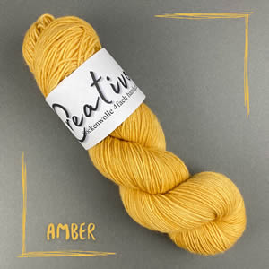 Sockenwolle uni amber