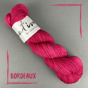 Sockenwolle uni bordeaux