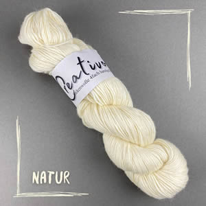 Sockenwolle uni natur