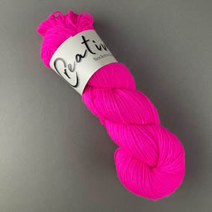 Sockenwolle uni neon-pink