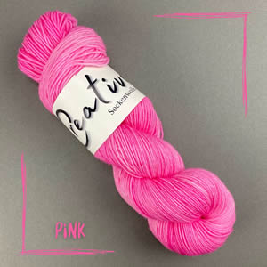 Sockenwolle uni pink