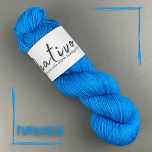 Sockenwolle uni turquoise