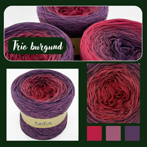 Trio burgund